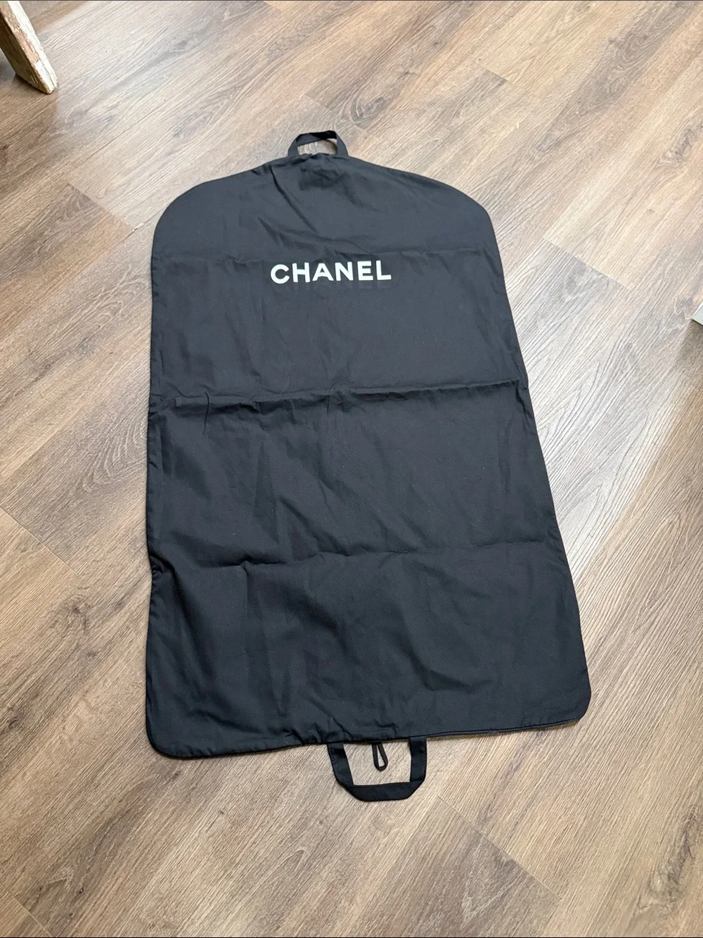 Chanel Cotton Garment Bag Foldable with Zipper and Handles